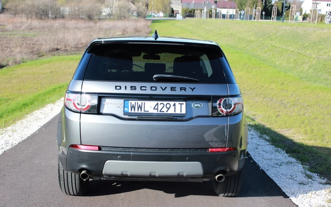 Land Rover Discovery Sport cena 111900 przebieg: 78000, rok produkcji 2018 z Zielonka małe 277